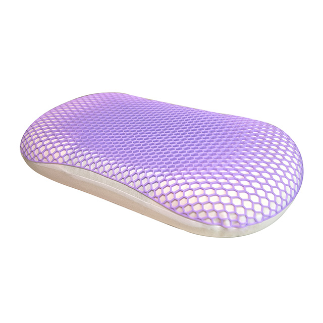 TPE Planets Purple Harmony Kissen zum Schlafen, unterstützendes, elastisches Sechskantgitter mit 100 % weichem Memory-Schaum. Der Kissenkern entlastet